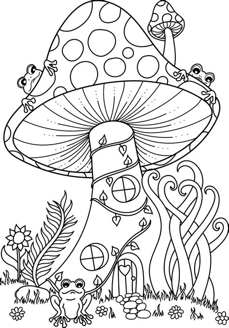 Trippy Mushroom Coloring Pages. Download and print these Trippy Mushroom coloring pages for free. Printable Trippy Mushroom coloring pages are a fun way for kids of all ages to develop creativity, focus, motor skills and color recognition. Popular. 